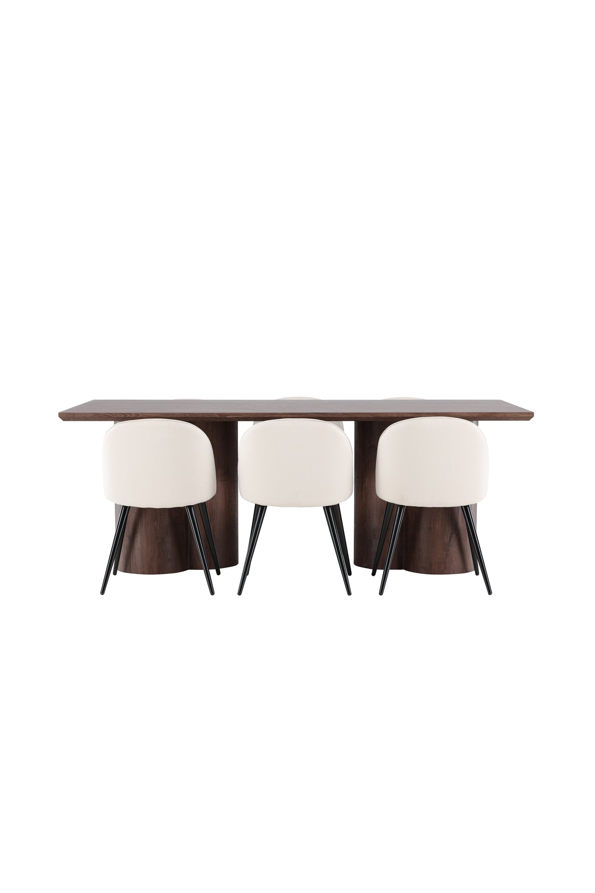 Olivia Matbord med Velvet Stolarna – MDF