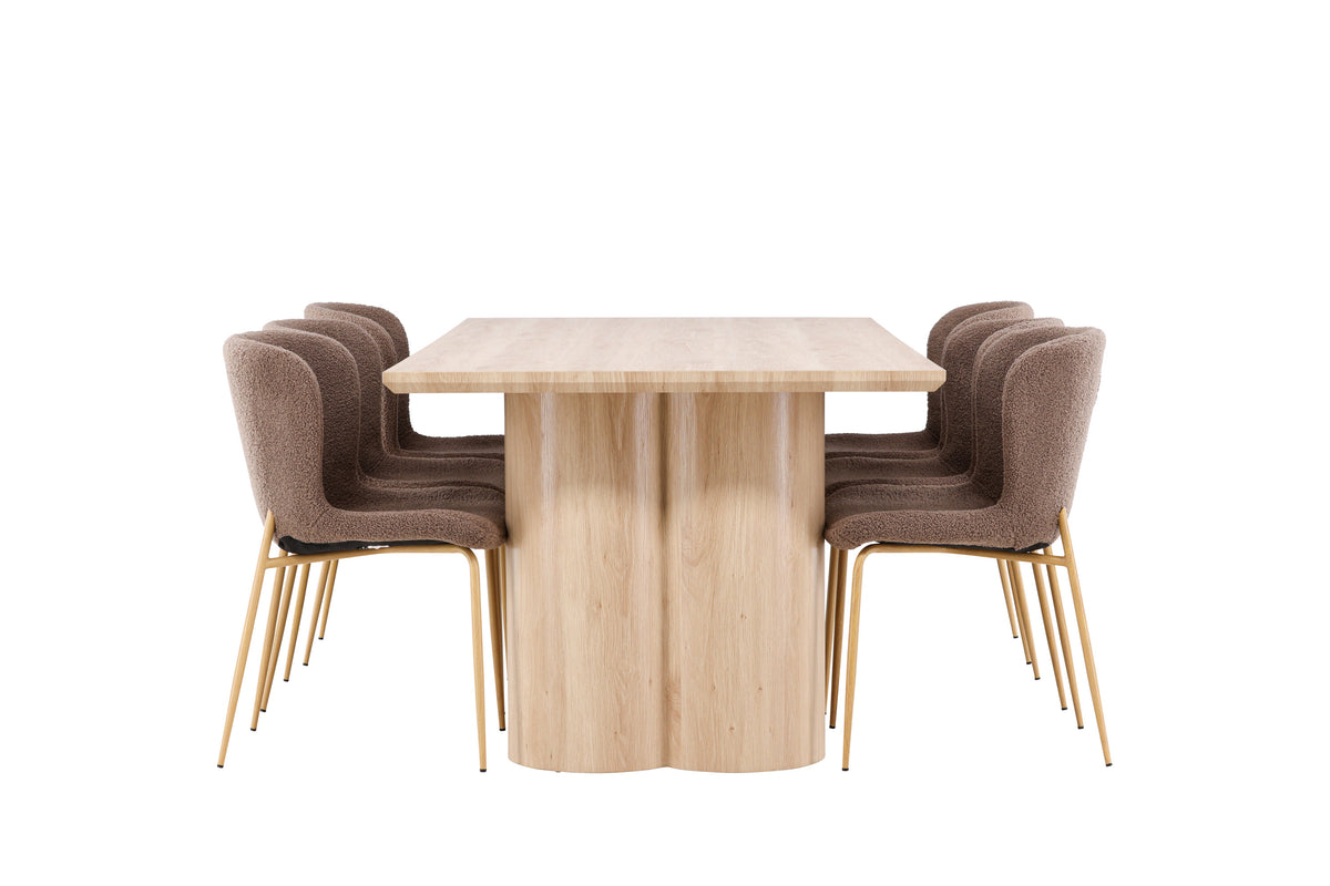 Olivia Matbord med Modesto Stolarna – MDF