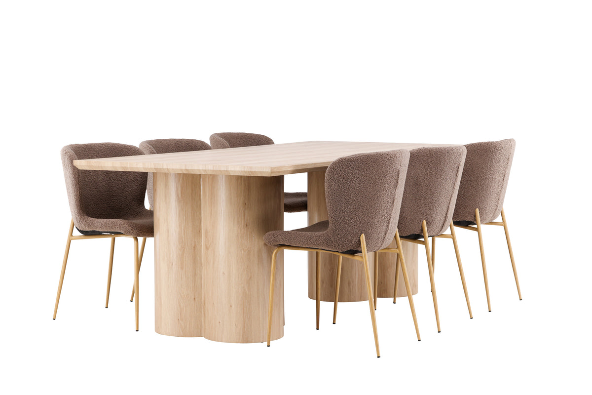 Olivia Matbord med Modesto Stolarna – MDF
