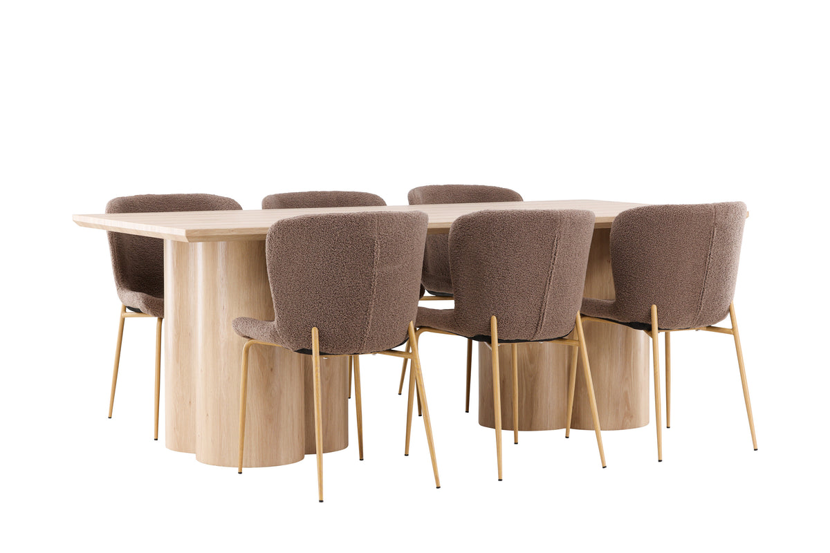 Olivia Matbord med Modesto Stolarna – MDF