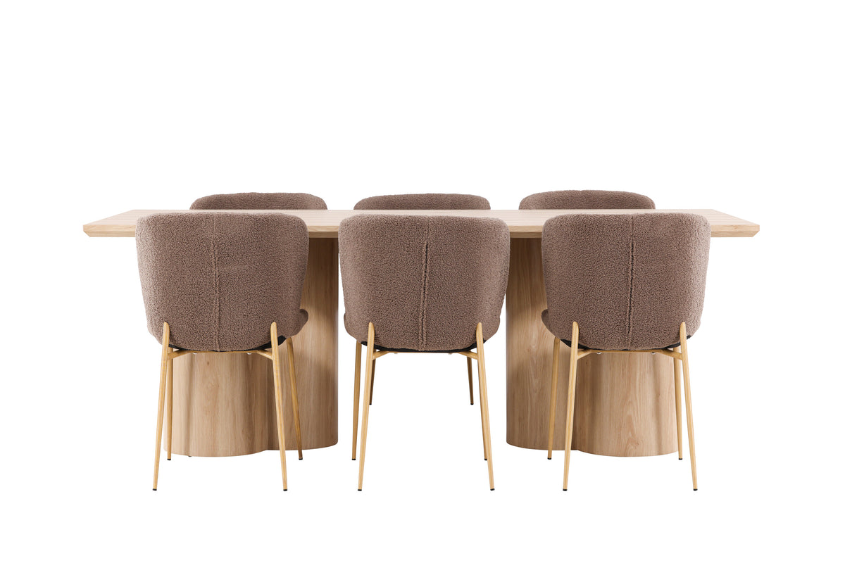 Olivia Matbord med Modesto Stolarna – MDF