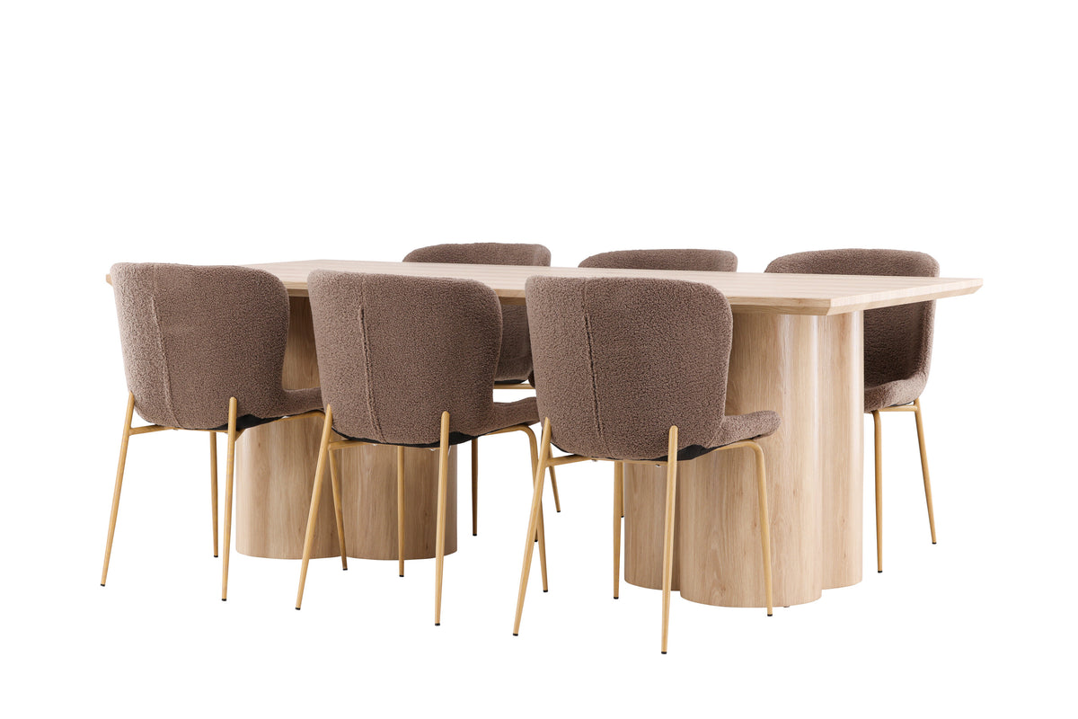 Olivia Matbord med Modesto Stolarna – MDF