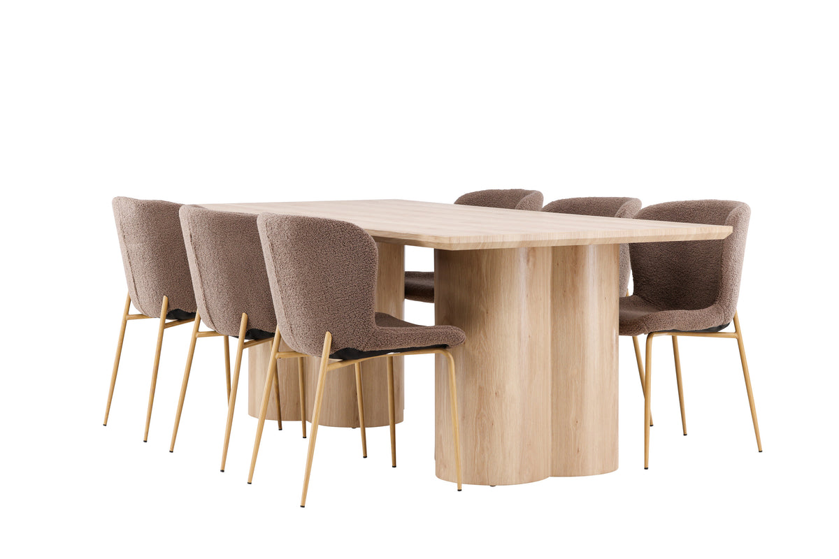 Olivia Matbord med Modesto Stolarna – MDF