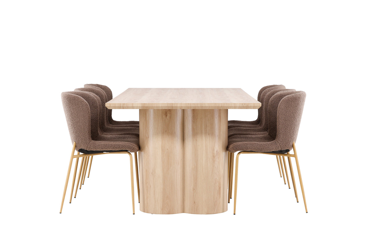 Olivia Matbord med Modesto Stolarna – MDF