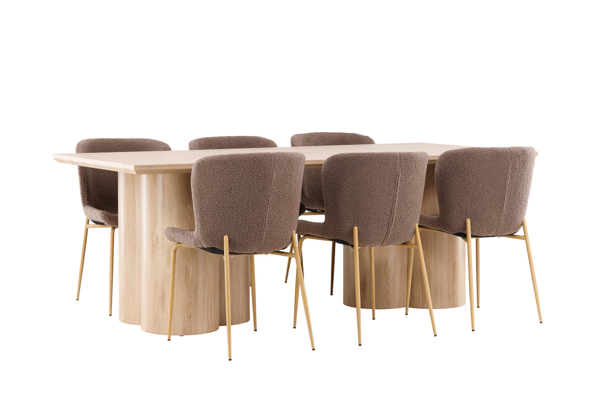 Olivia Matbord med Modesto Stolarna – MDF