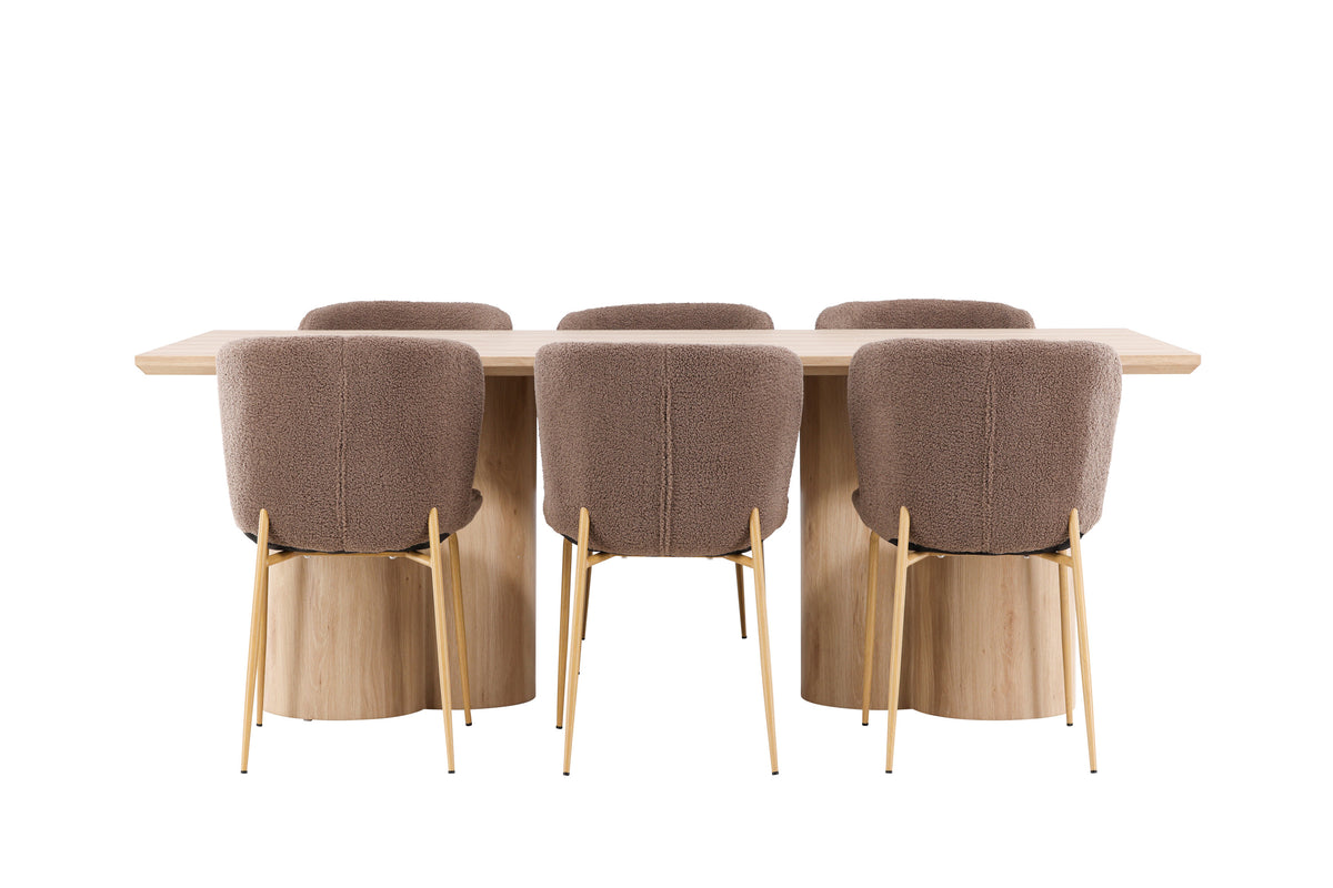 Olivia Matbord med Modesto Stolarna – MDF