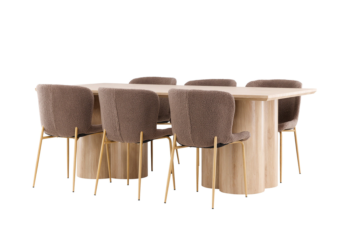 Olivia Matbord med Modesto Stolarna – MDF