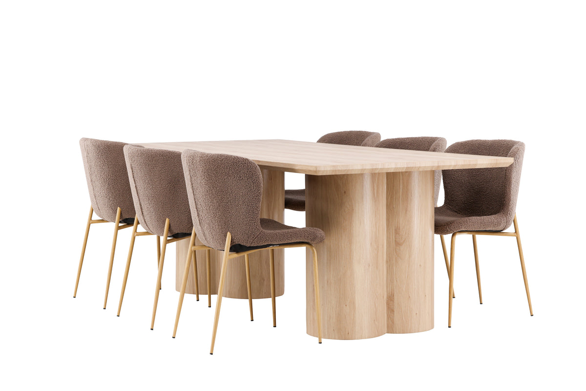 Olivia Matbord med Modesto Stolarna – MDF