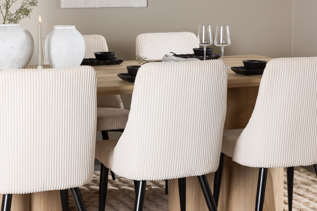 Olivia Matbord med Leone Stolarna – MDF