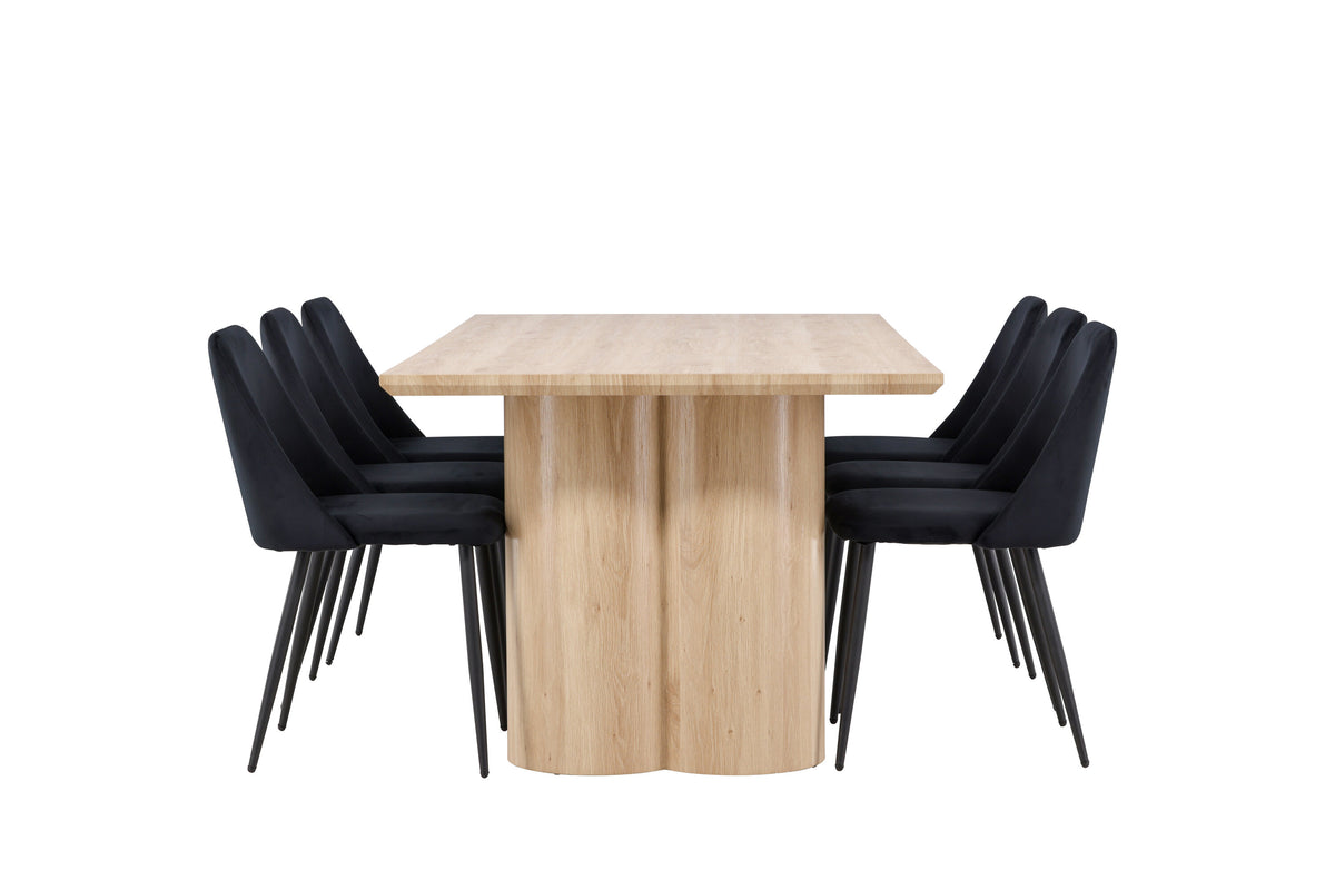 Olivia Matbord med Night Stolarna – MDF