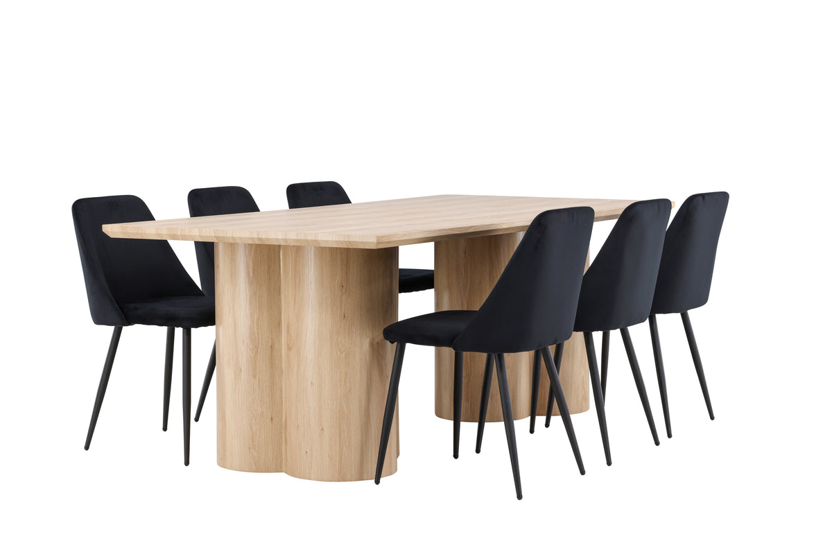 Olivia Matbord med Night Stolarna – MDF