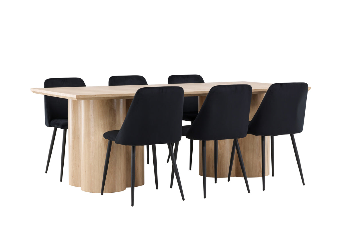 Olivia Matbord med Night Stolarna – MDF