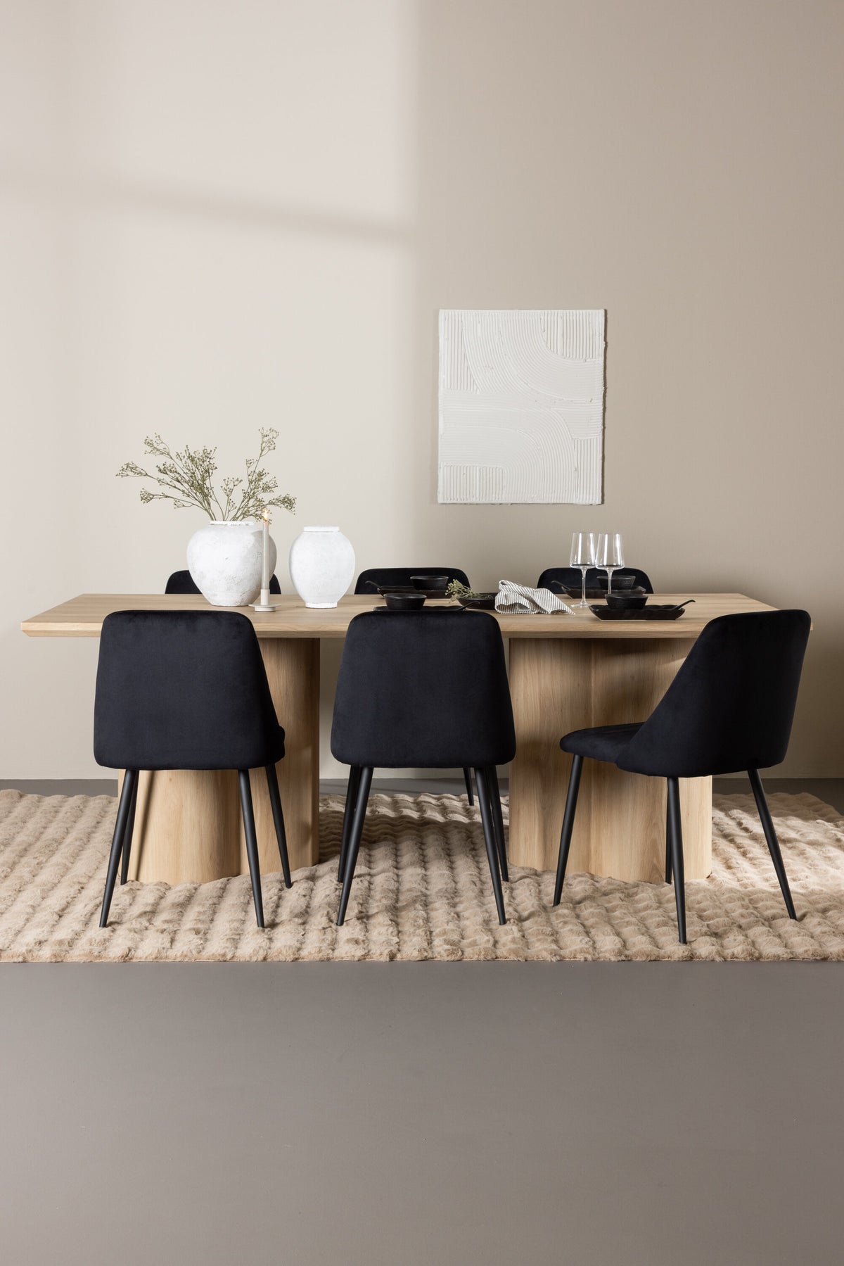 Olivia Matbord med Night Stolarna – MDF