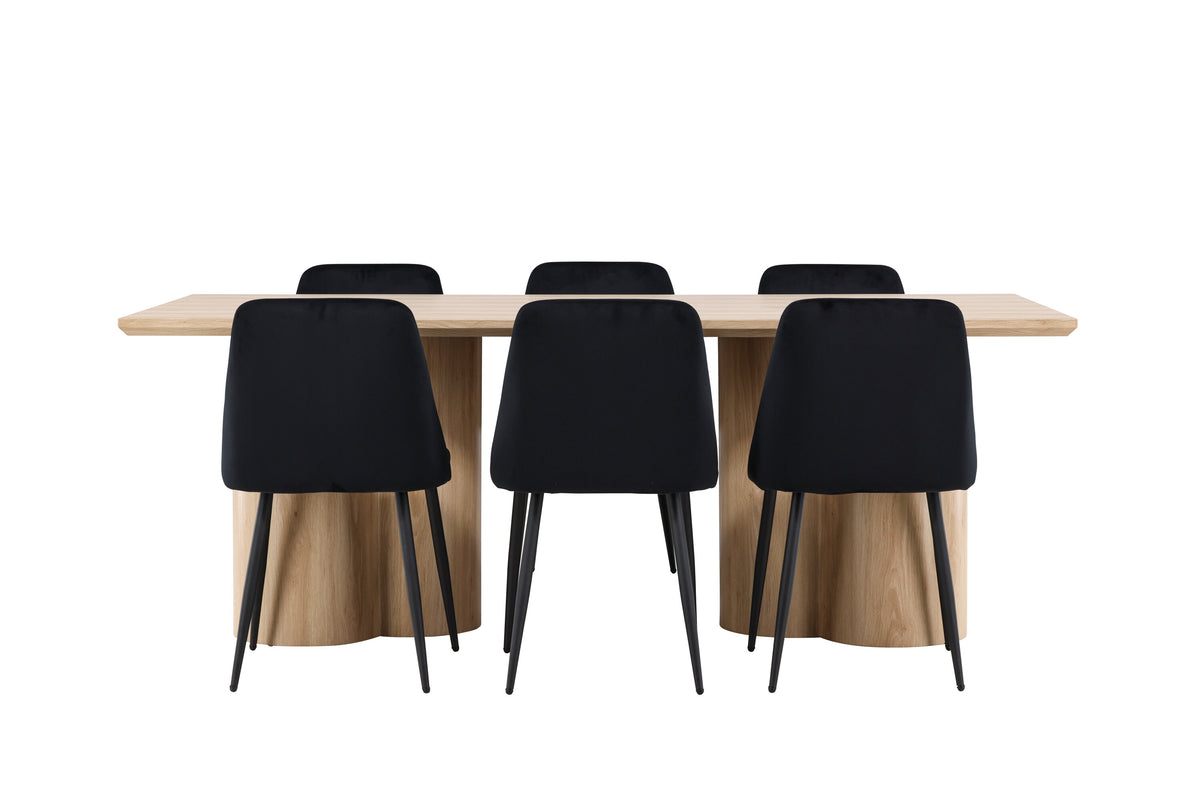 Olivia Matbord med Night Stolarna – MDF