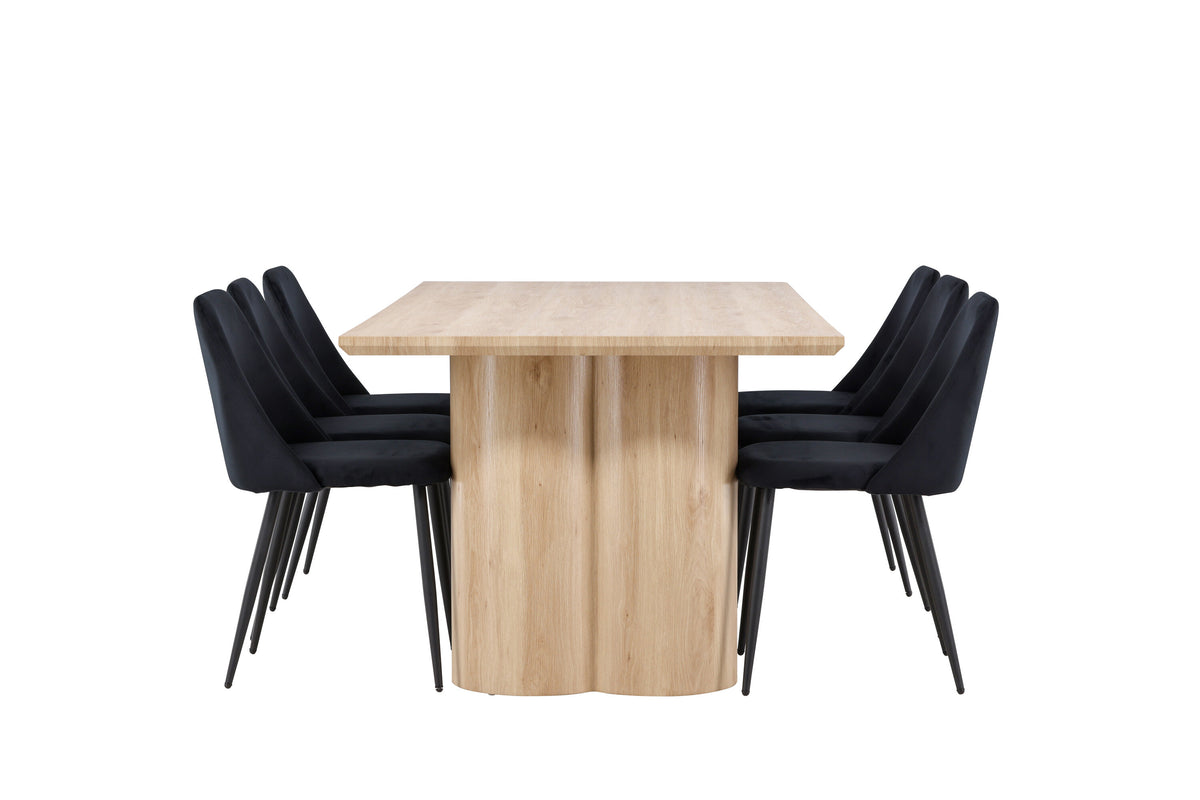 Olivia Matbord med Night Stolarna – MDF