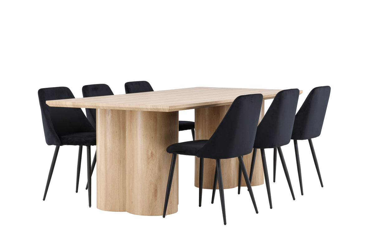 Olivia Matbord med Night Stolarna – MDF