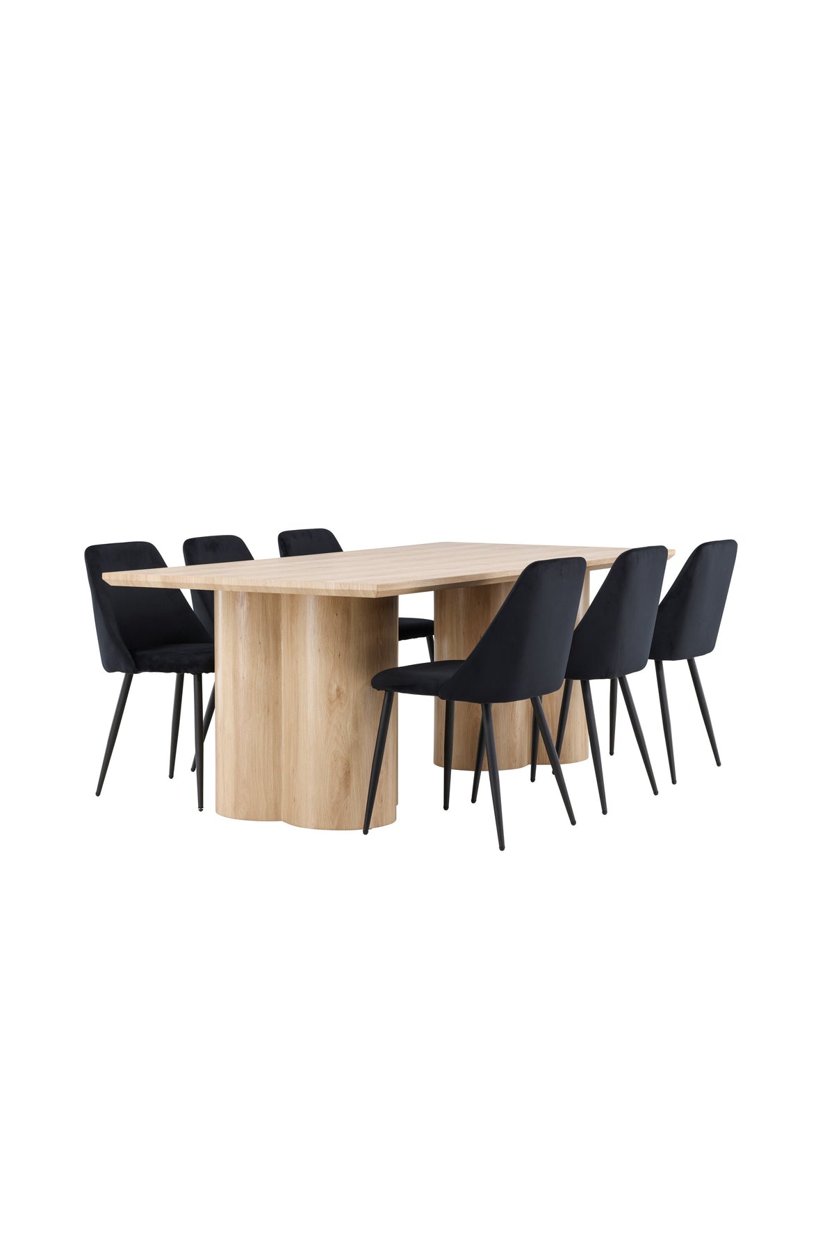 Olivia Matbord med Night Stolarna – MDF