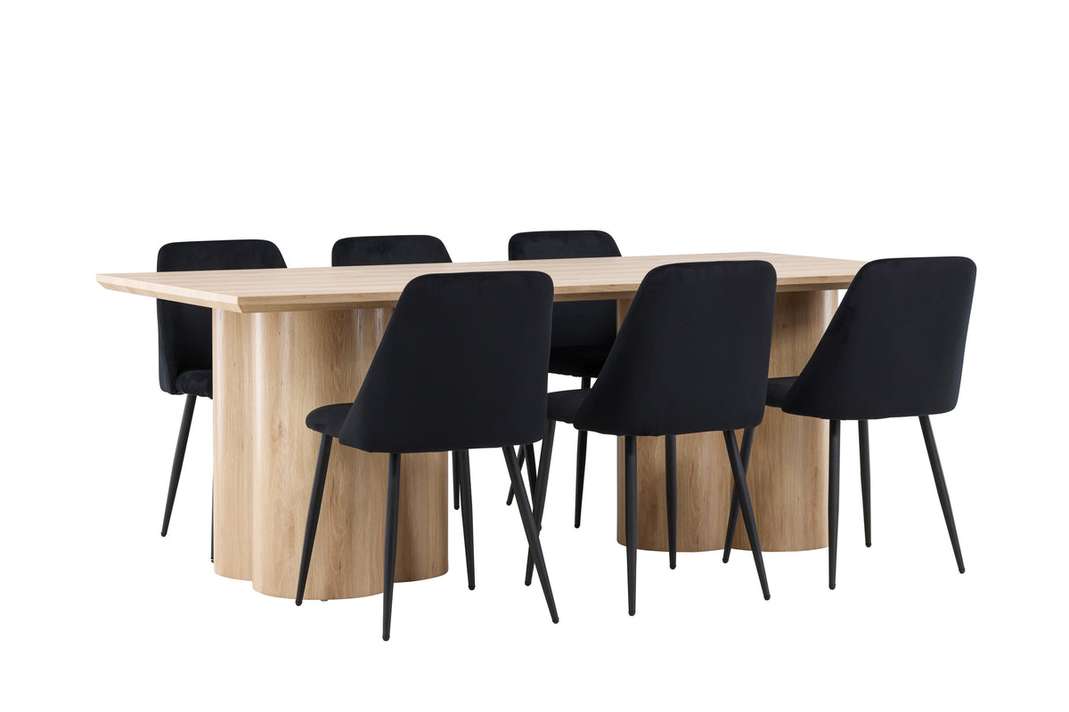 Olivia Matbord med Night Stolarna – MDF