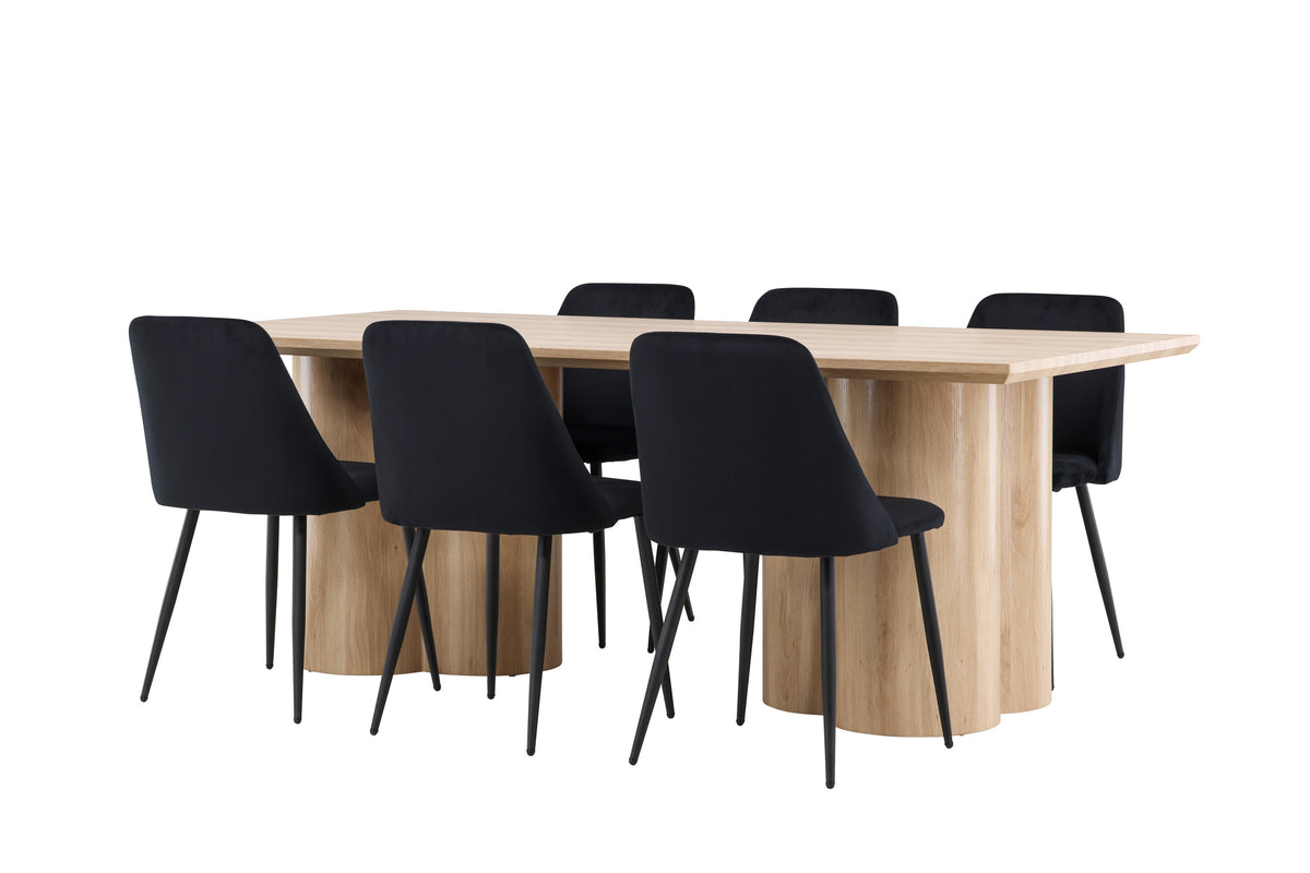 Olivia Matbord med Night Stolarna – MDF