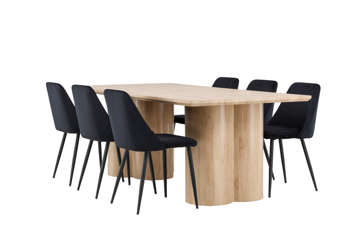 Olivia Matbord med Night Stolarna – MDF