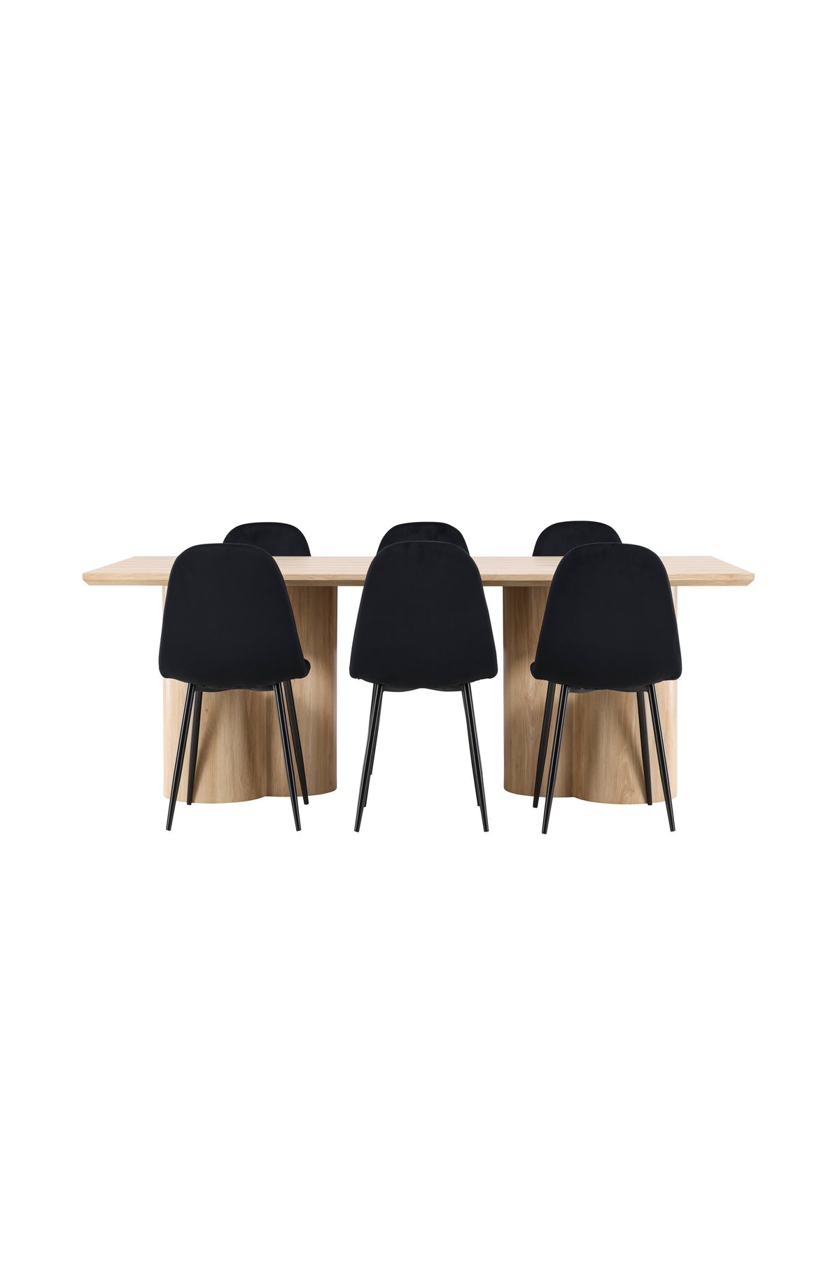 Olivia Matbord med Polar Stolarna – MDF