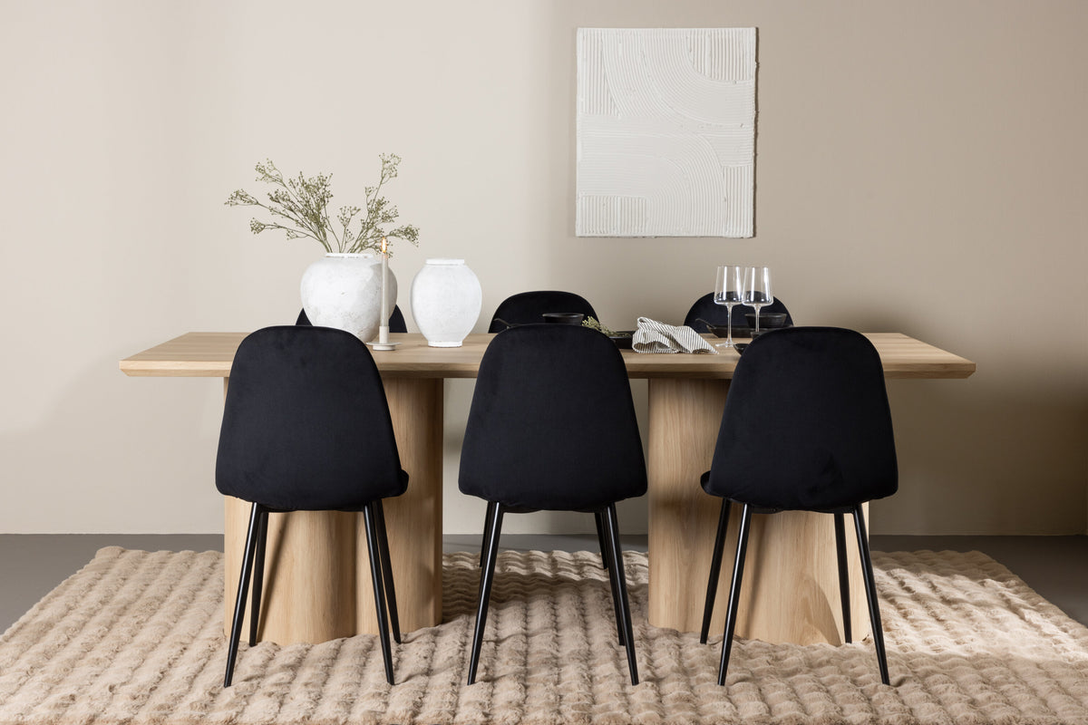 Olivia Matbord med Polar Stolarna – MDF