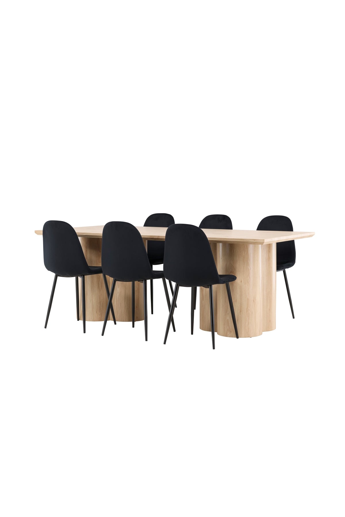 Olivia Matbord med Polar Stolarna – MDF