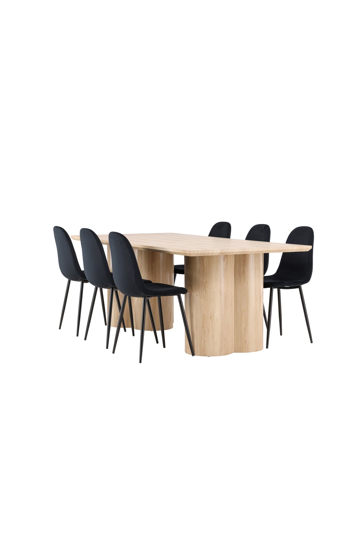 Olivia Matbord med Polar Stolarna – MDF