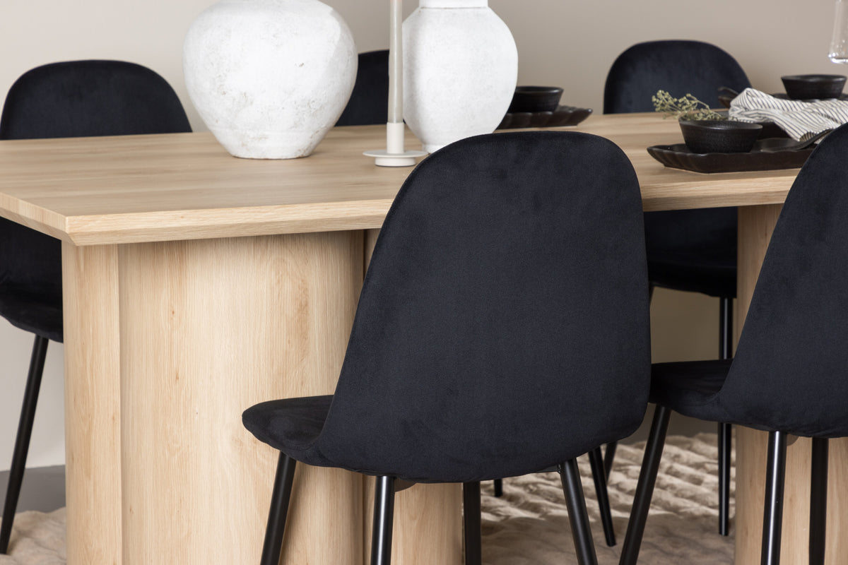 Olivia Matbord med Polar Stolarna – MDF