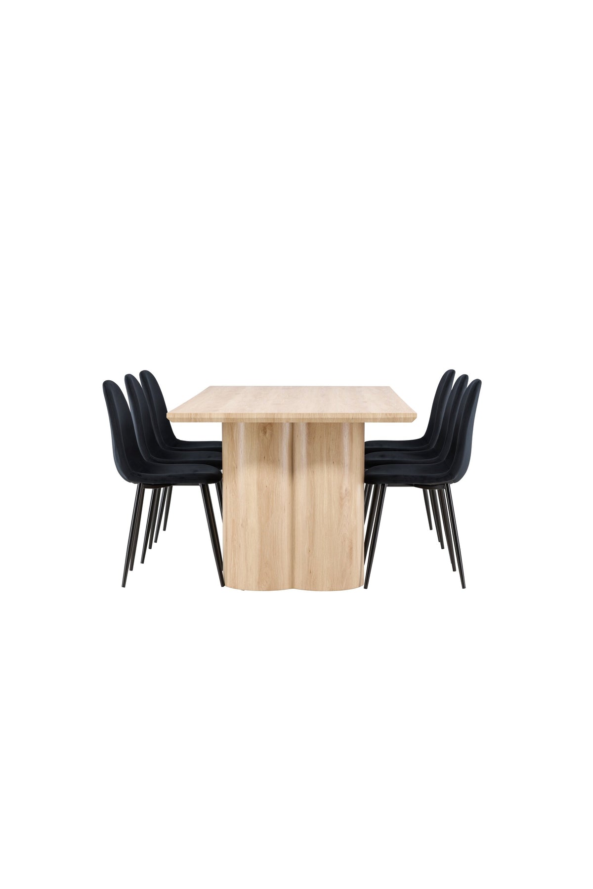Olivia Matbord med Polar Stolarna – MDF