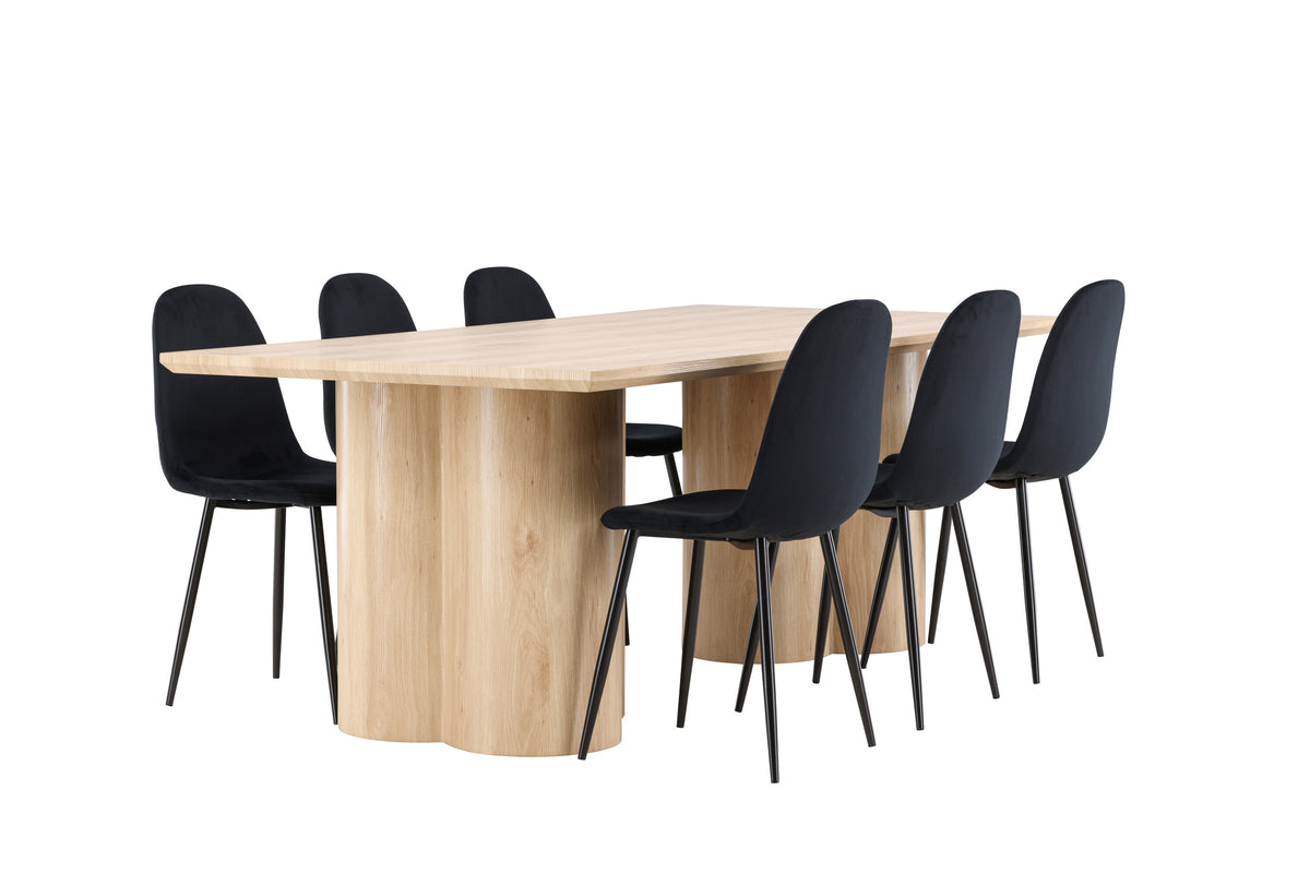 Olivia Matbord med Polar Stolarna – MDF