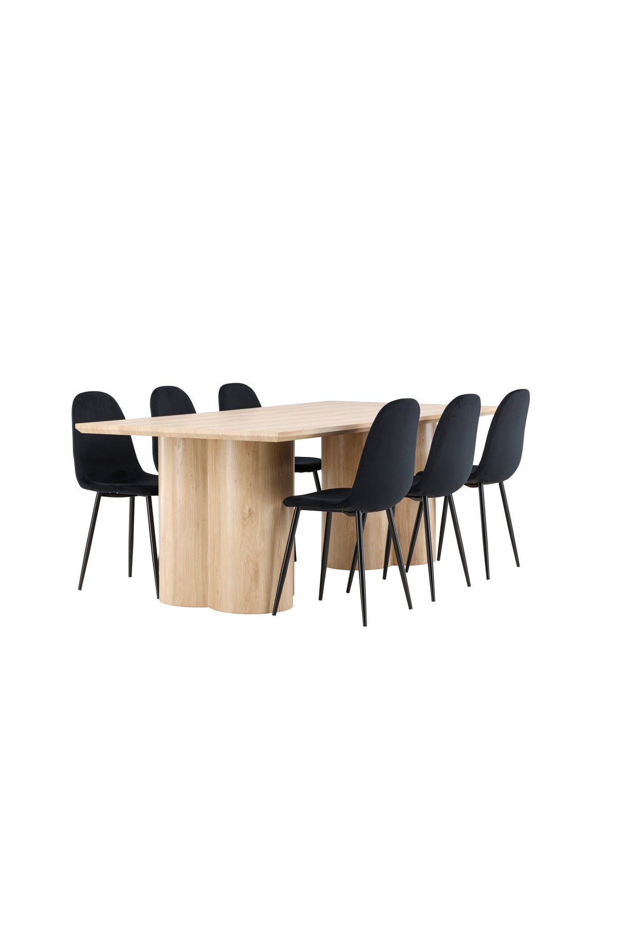 Olivia Matbord med Polar Stolarna – MDF