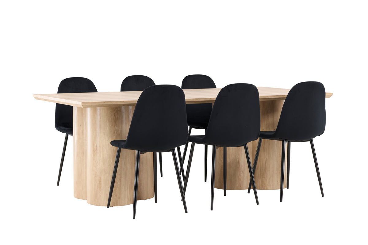 Olivia Matbord med Polar Stolarna – MDF
