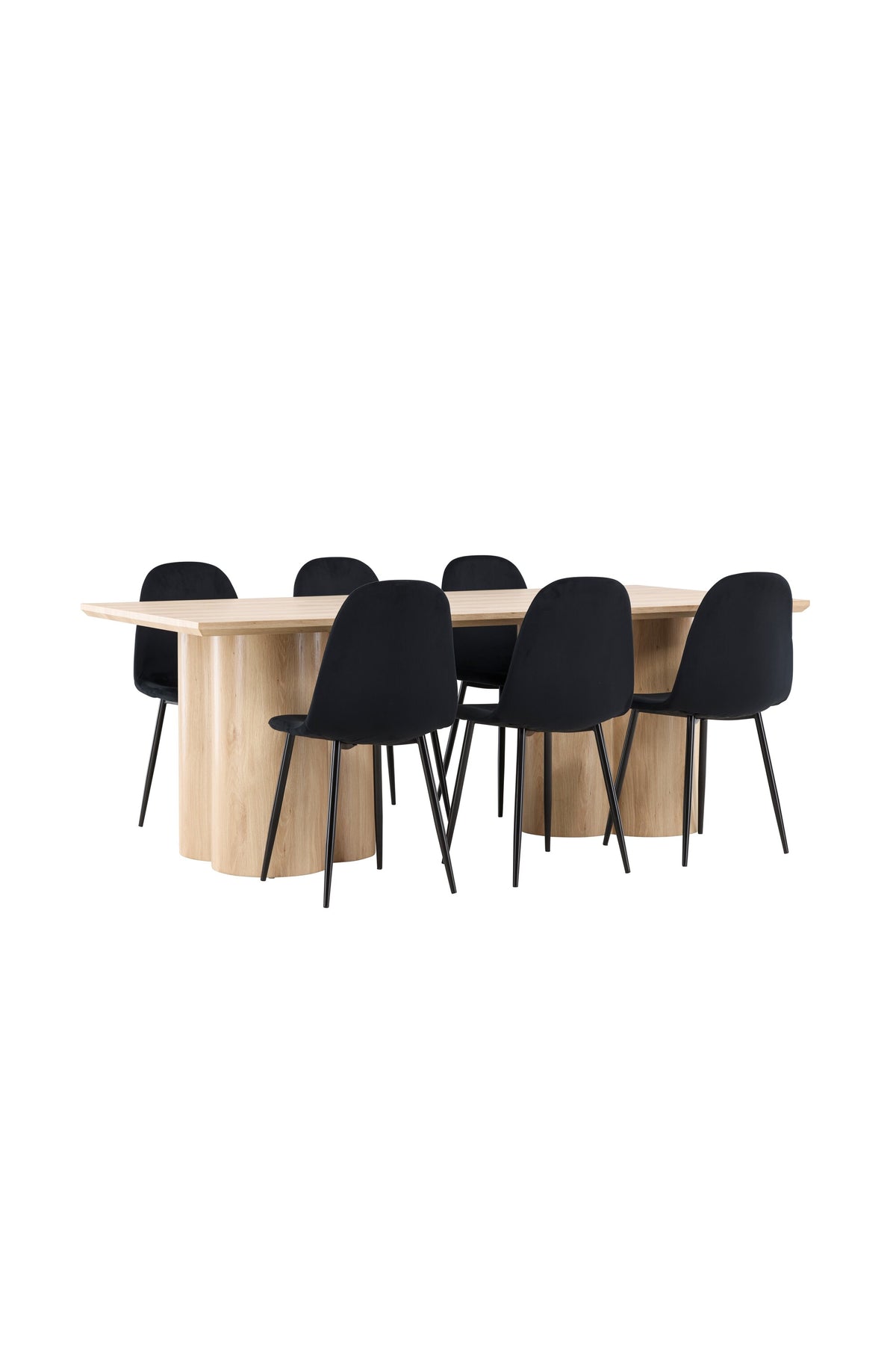 Olivia Matbord med Polar Stolarna – MDF
