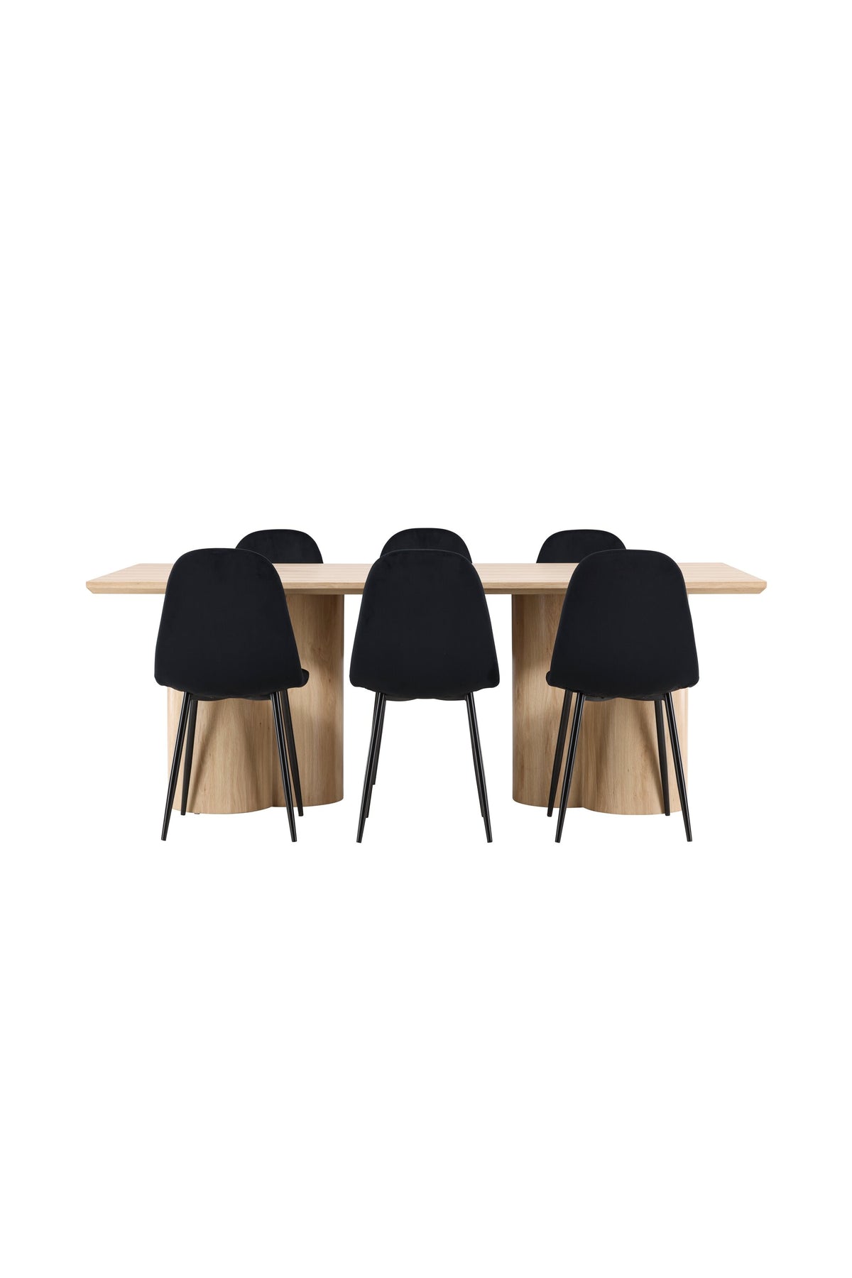 Olivia Matbord med Polar Stolarna – MDF