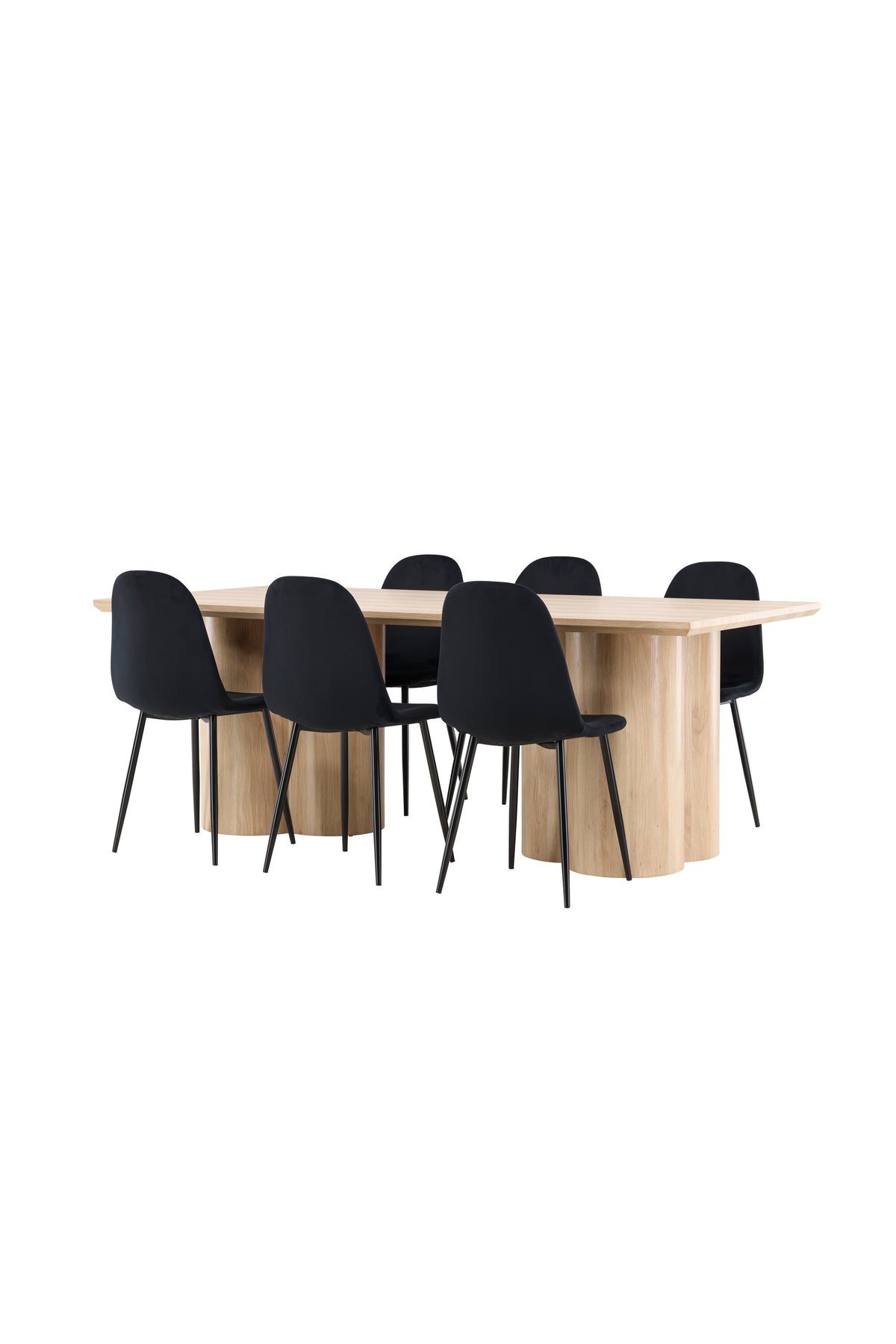Olivia Matbord med Polar Stolarna – MDF