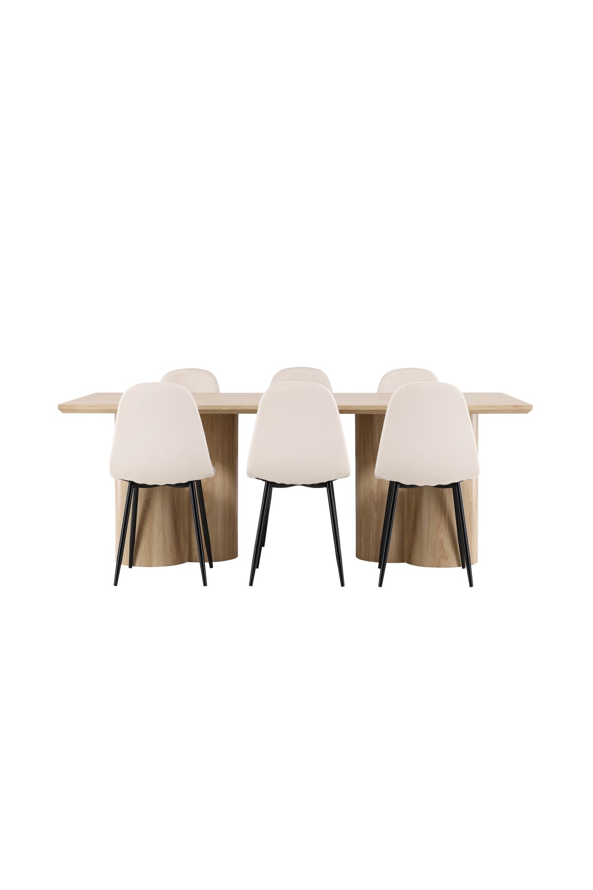 Olivia Matbord med Polar Stolarna – MDF