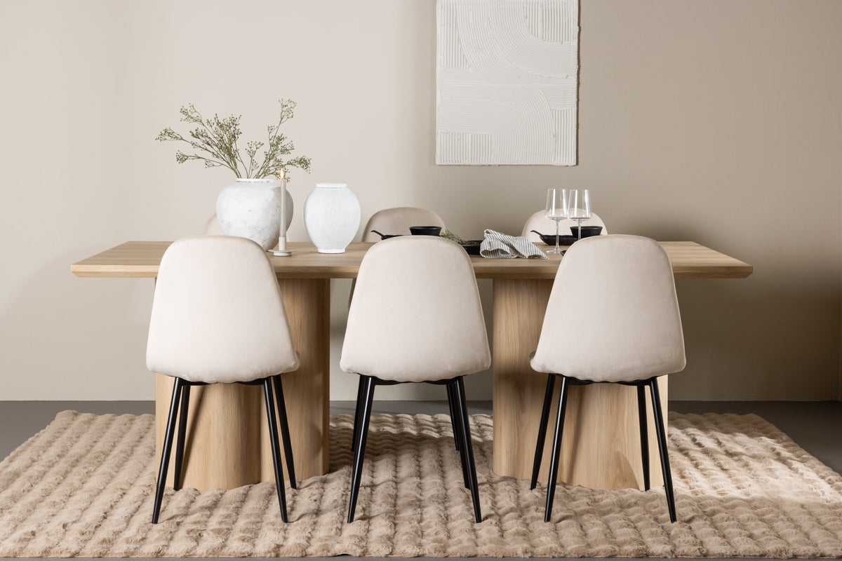 Olivia Matbord med Polar Stolarna – MDF