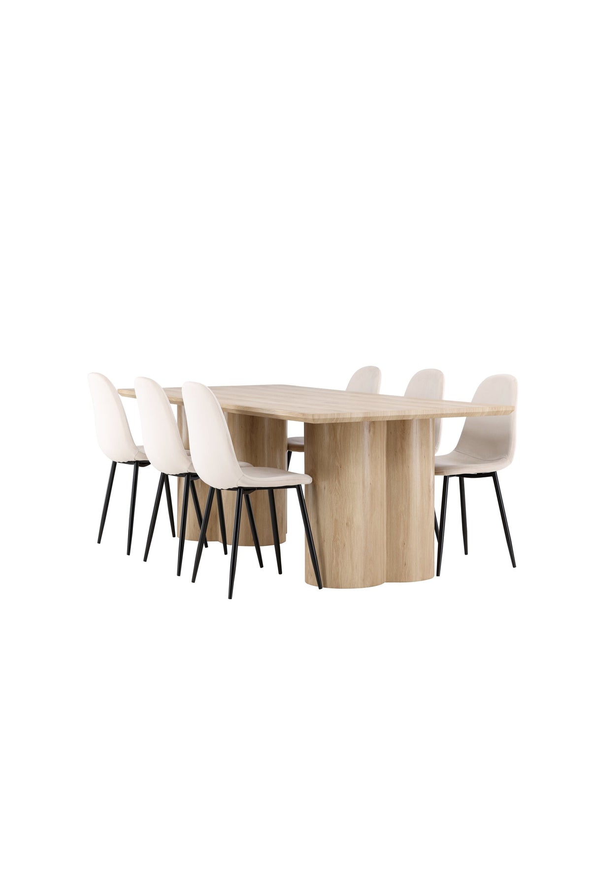 Olivia Matbord med Polar Stolarna – MDF