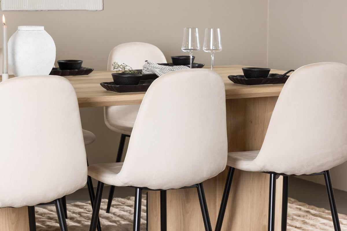 Olivia Matbord med Polar Stolarna – MDF