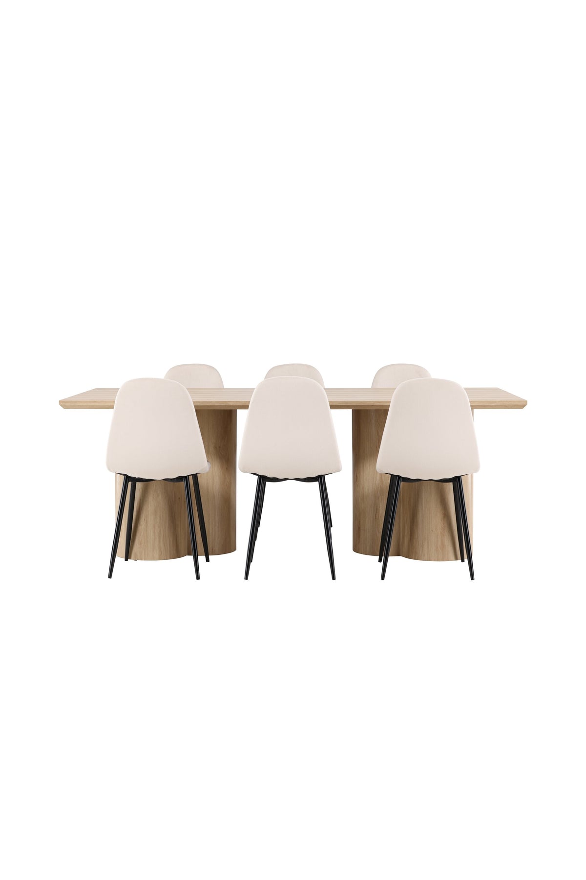 Olivia Matbord med Polar Stolarna – MDF