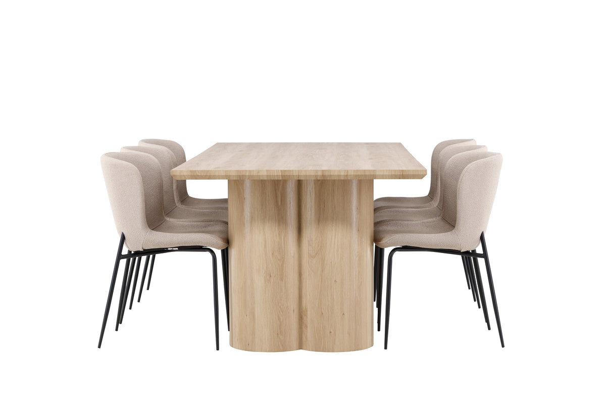 Olivia Matbord med Modesto Stolarna – MDF