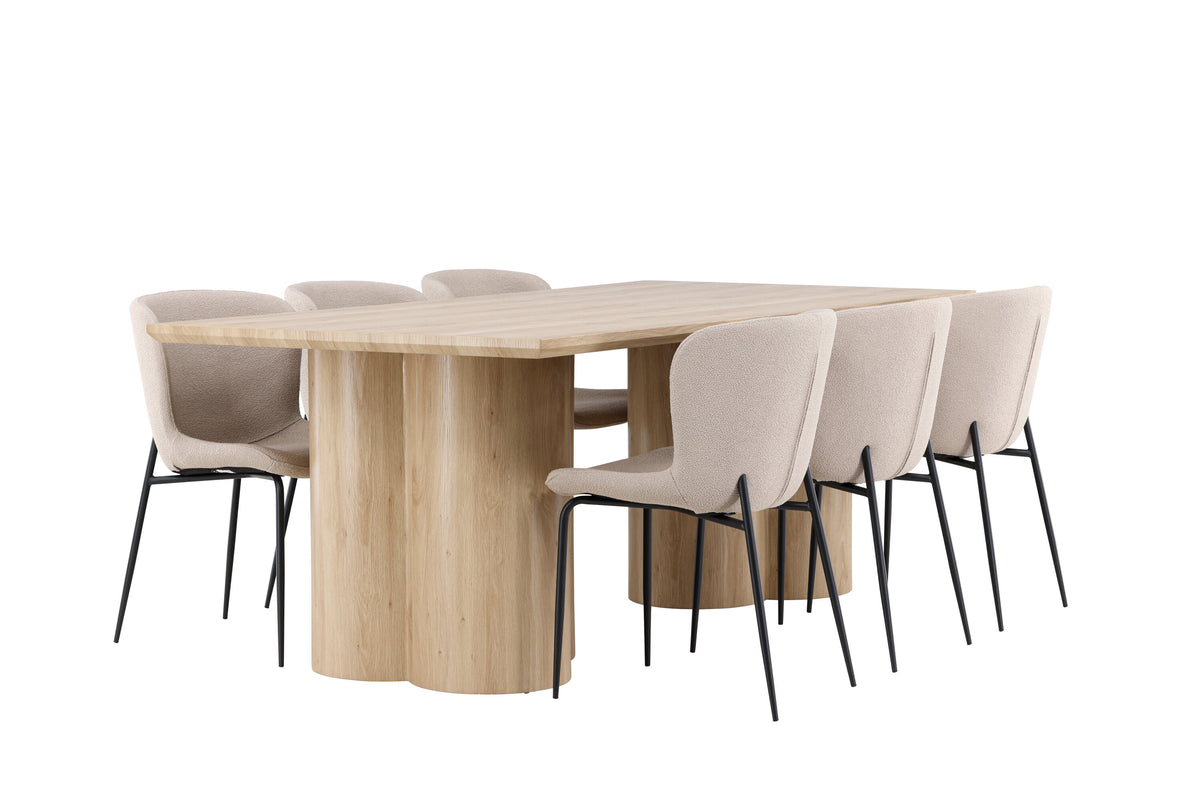 Olivia Matbord med Modesto Stolarna – MDF
