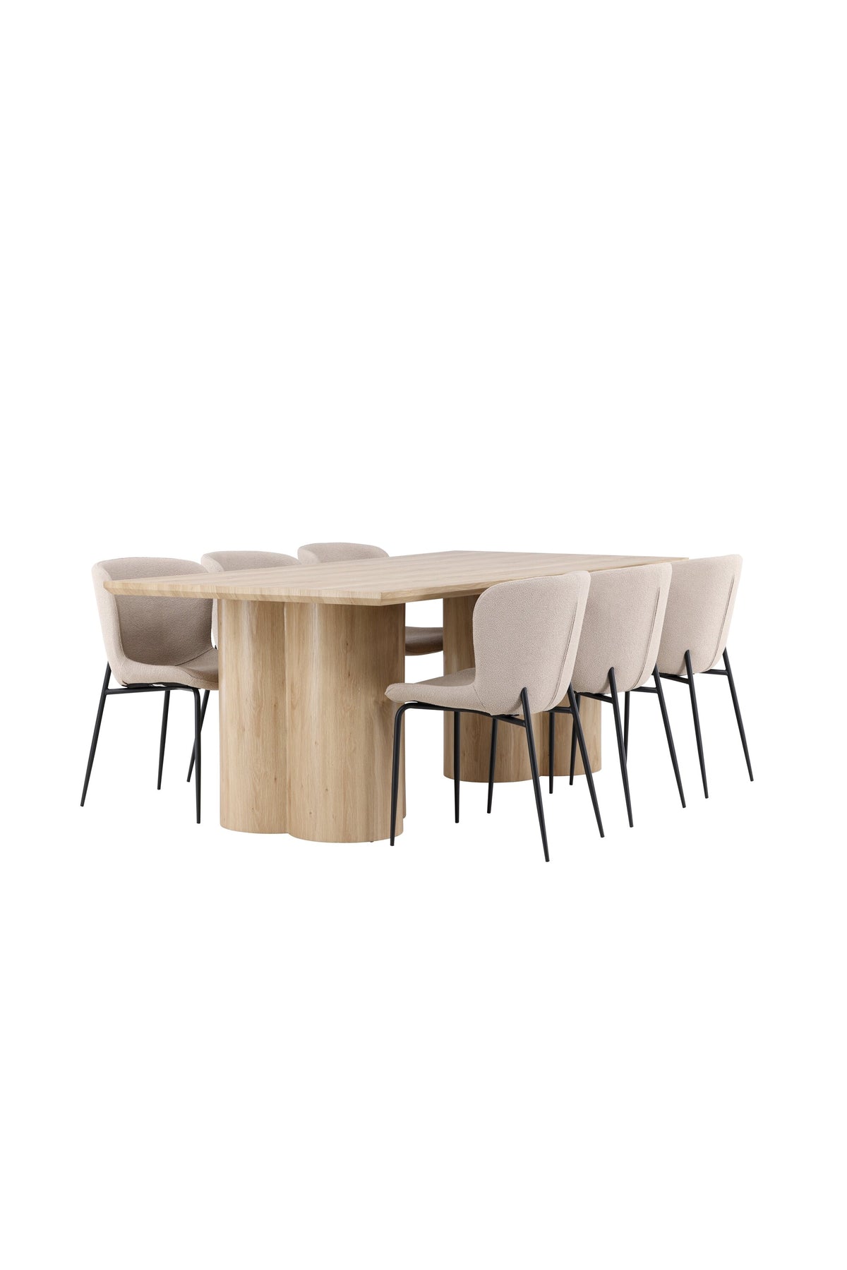 Olivia Matbord med Modesto Stolarna – MDF