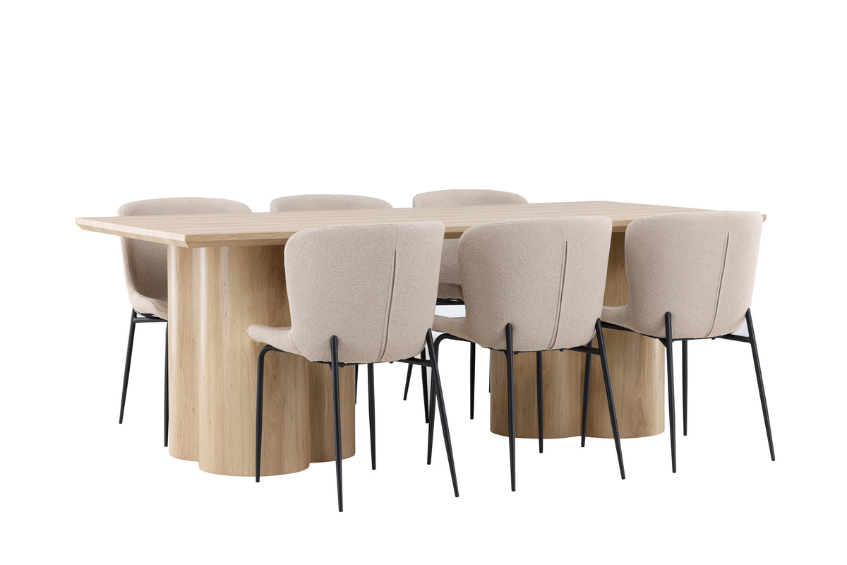 Olivia Matbord med Modesto Stolarna – MDF