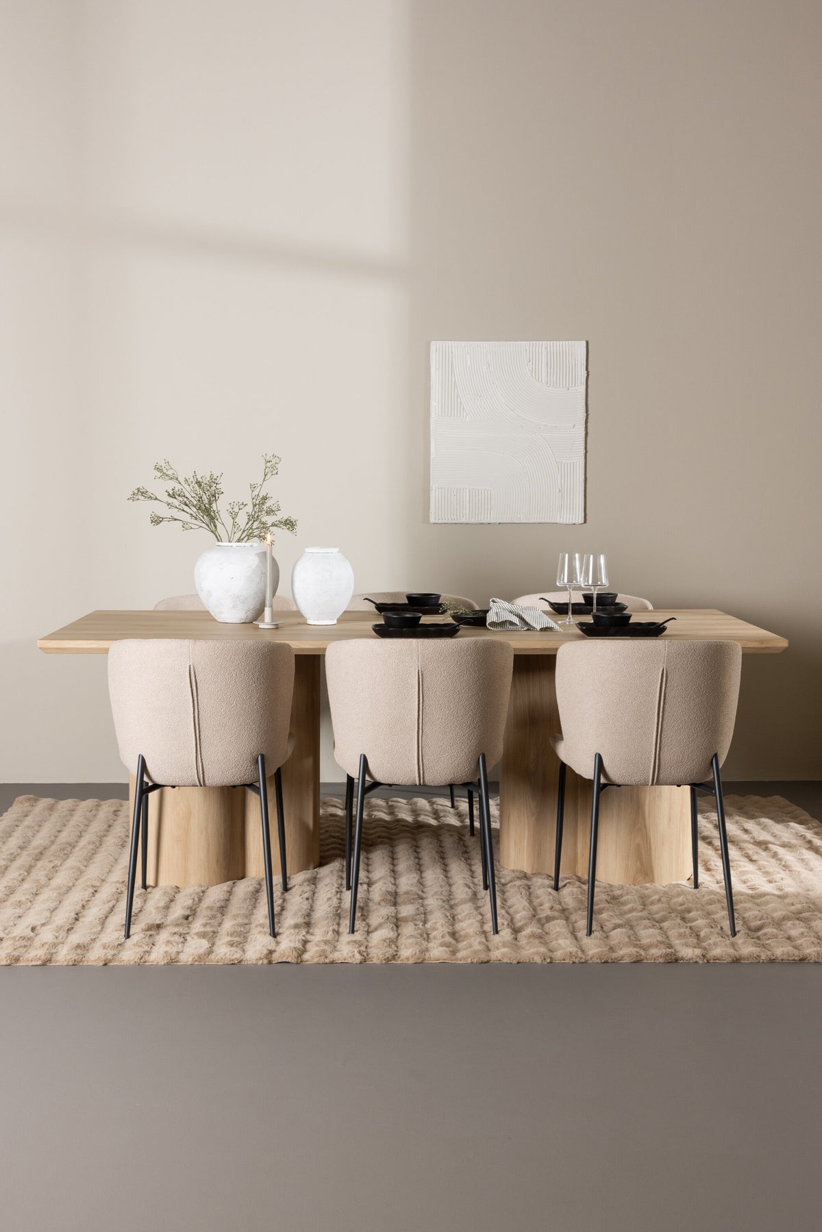 Olivia Matbord med Modesto Stolarna – MDF