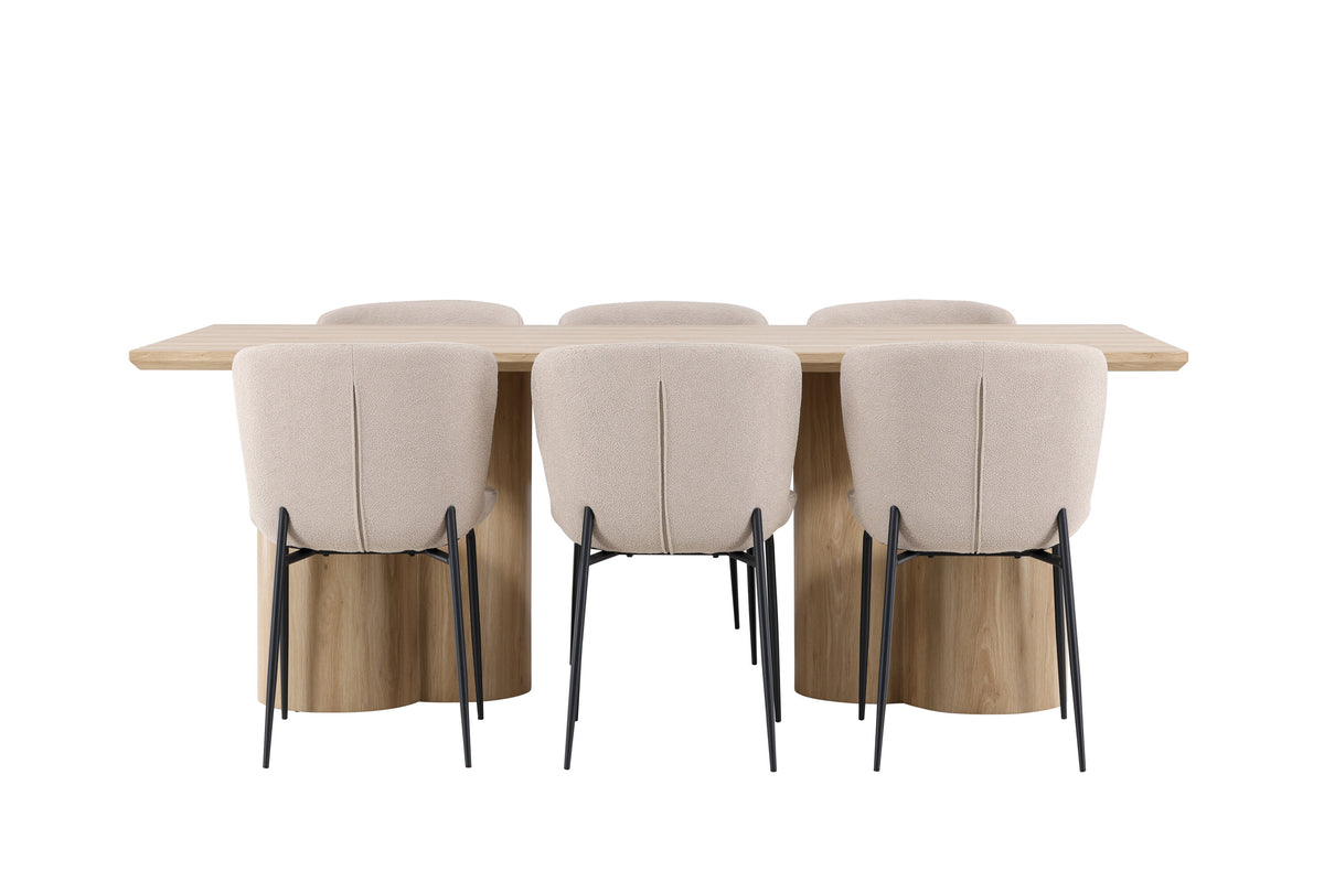 Olivia Matbord med Modesto Stolarna – MDF