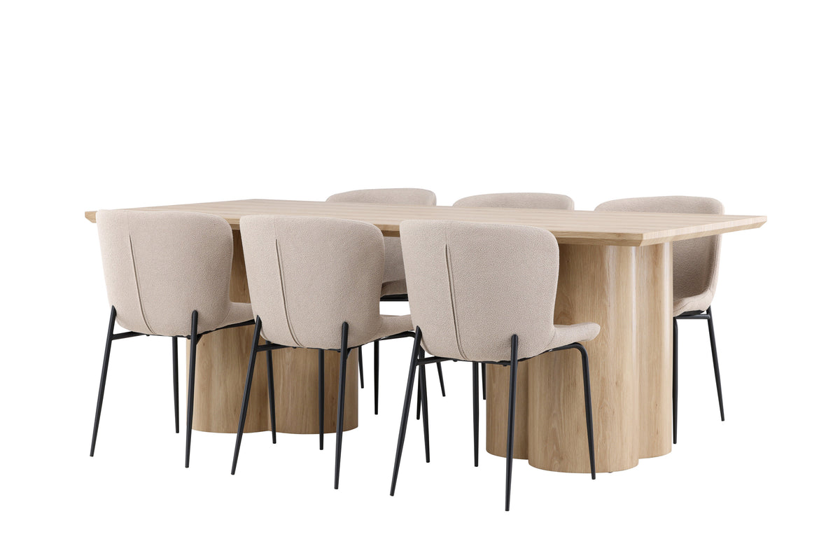 Olivia Matbord med Modesto Stolarna – MDF