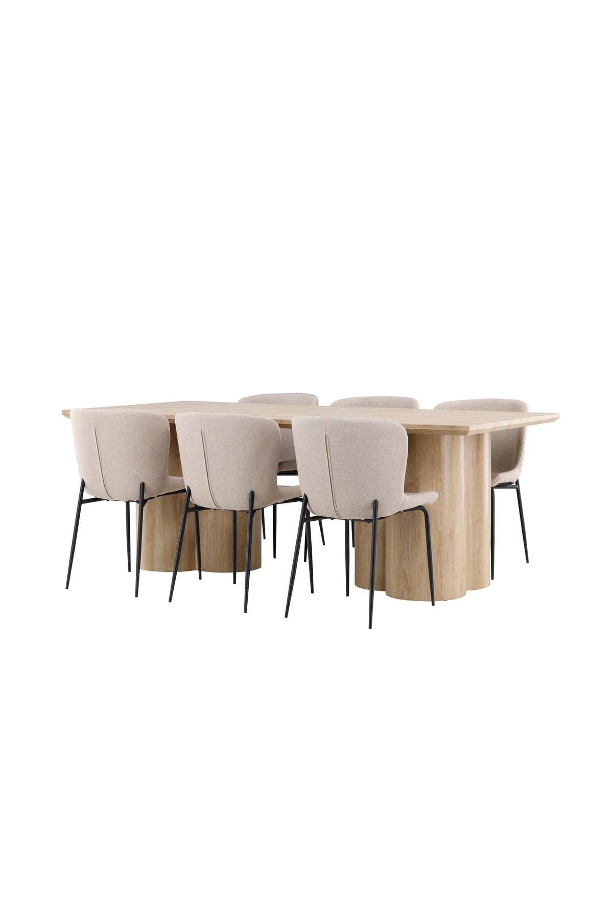 Olivia Matbord med Modesto Stolarna – MDF