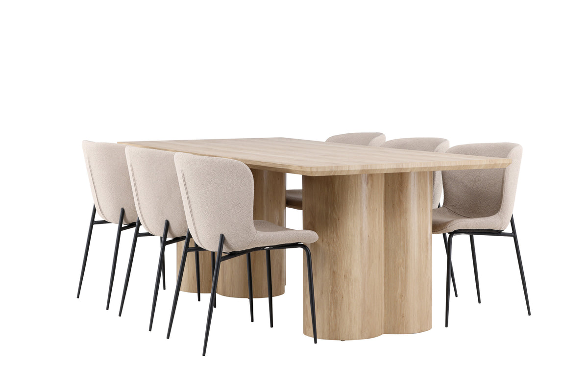 Olivia Matbord med Modesto Stolarna – MDF
